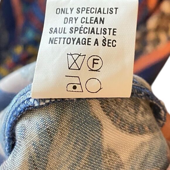 Anthropologie Conditions Apply Sz L NWT Blue Chloe Maxi Slip Dress - Picture 9 of 15